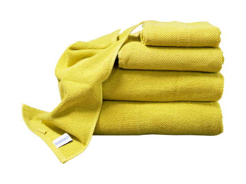 Set pamučnih peškira 5 kom (žuti)