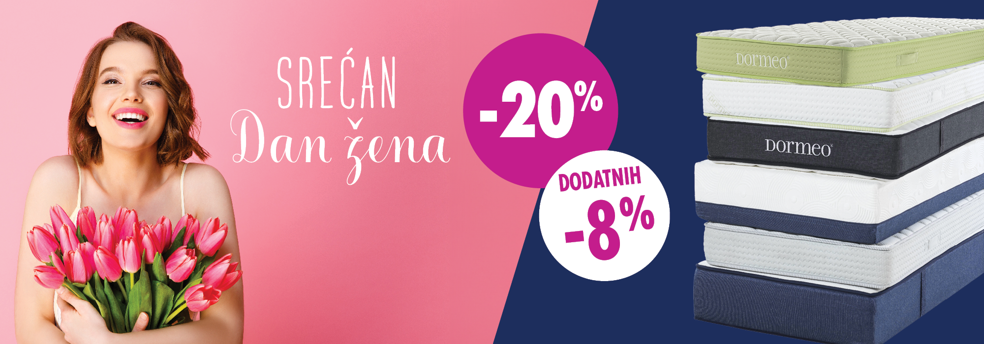 DAN ŽENA | DODATNIH -8% POPUSTA! SAMO DO 8. MARTA!