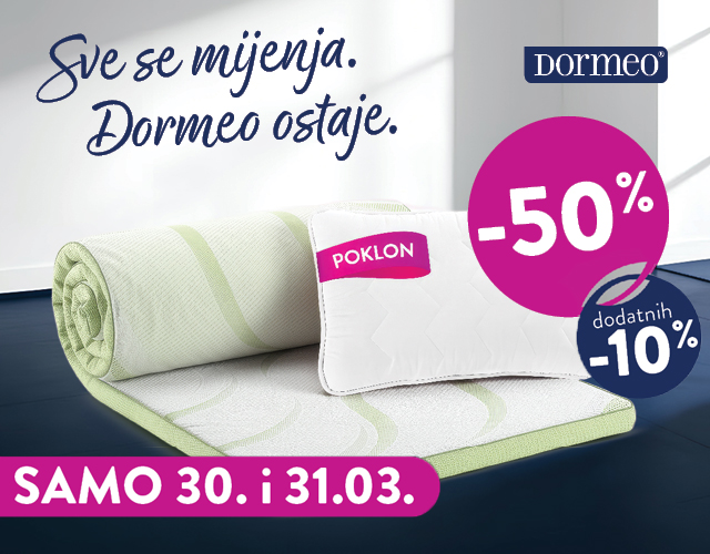 NE PROPUSTITE -50% + 10% NA NADDUŠEKE + POKLON COMFY JASTUK