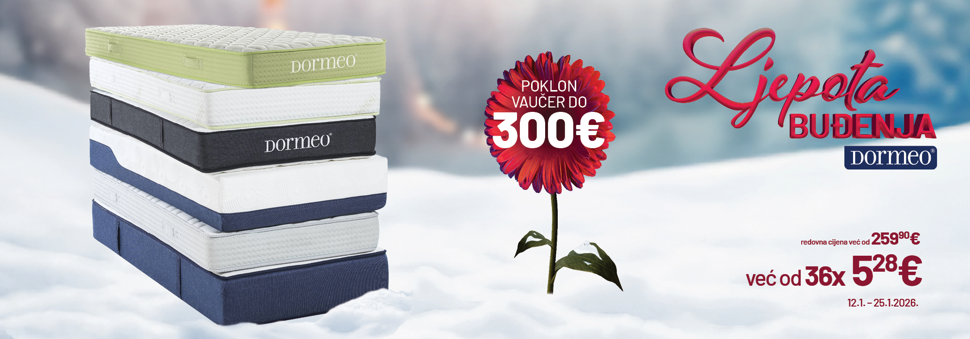 DO 300€ UŠTEDE UZ DUŠEKE! NE PROPUSTITE! 