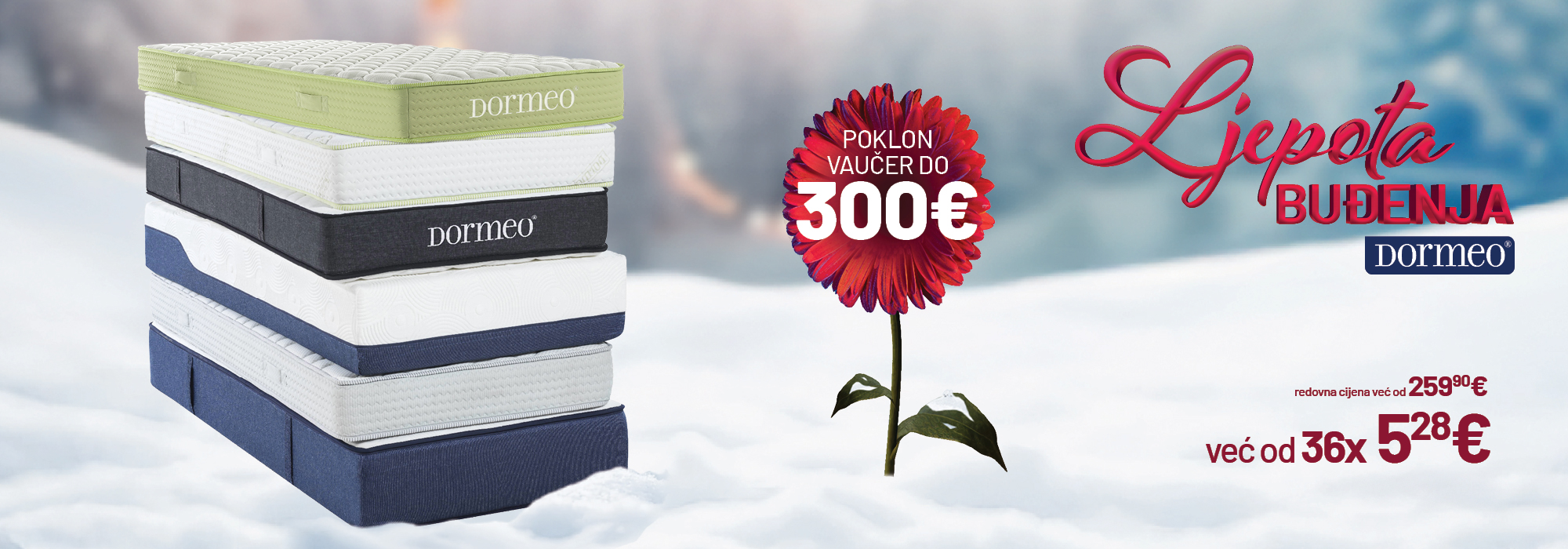 DO 300€ UŠTEDE UZ DUŠEKE! NE PROPUSTITE! 