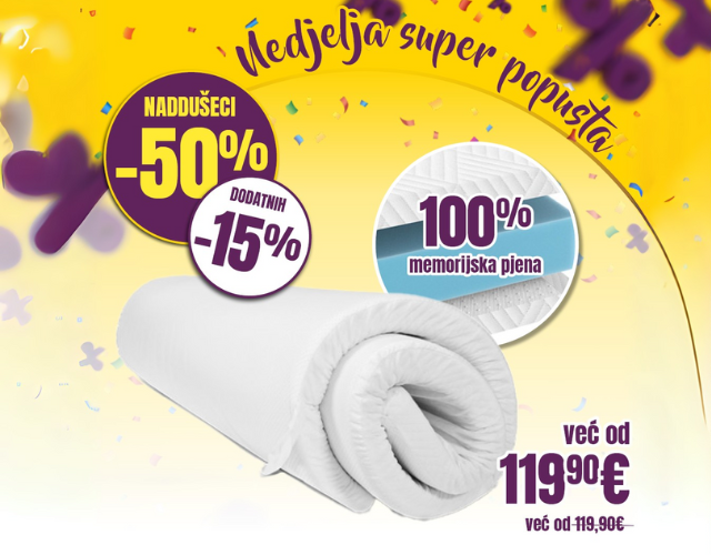 CLOUD NADDUŠEK UZ -50% + DODATNIH 15%!