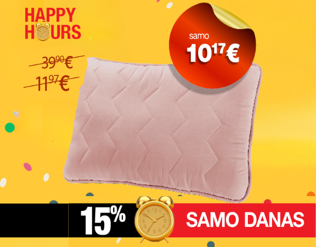 SREĆNI SATI SAMO DANAS 23. APRILA ISKORISTITE -15% UZ JASTUKE