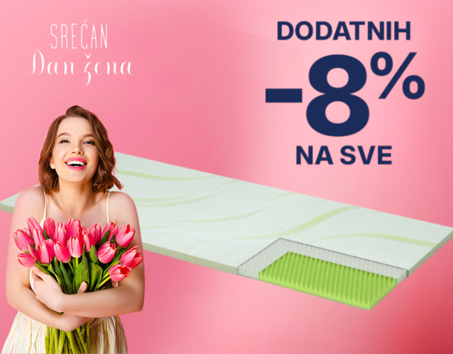 NE PROPUSTITE DODATNIH -8% NA NADDUŠEKE
