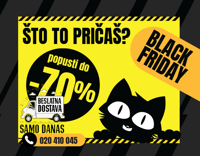 BESPLATNA DOSTAVA SAMO DANAS 16. NOVEMBRA!