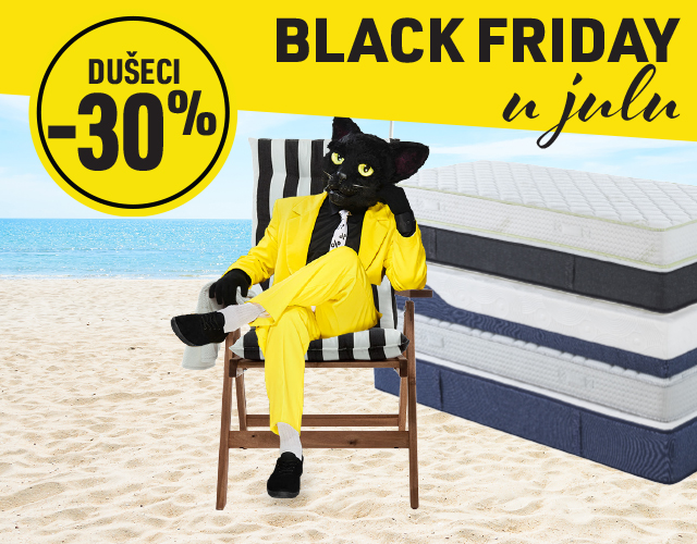 LJETNJI BLACK FRIDAY! DUŠECI UZ -30% POPUSTA!