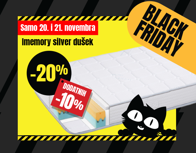 DODATNIH -10% UZ iMEMORY SILVER DUŠEK! SAMO DO 21.11!