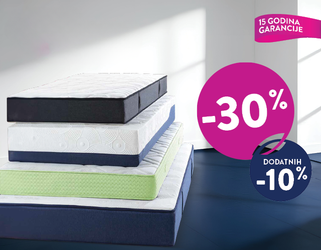 NE PROPUSTITE DO -30% + 10% NA DUŠEKE! SAMO DO 03.05!