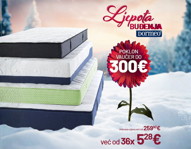 NE PROPUSTITE DO 300 € UŠTEDE NA DUŠEKE! 